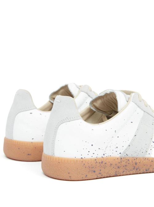 Snekaer in  vitello bianco sporco/blu polvere Maison Margiela | S58WS0244P6230H0A65